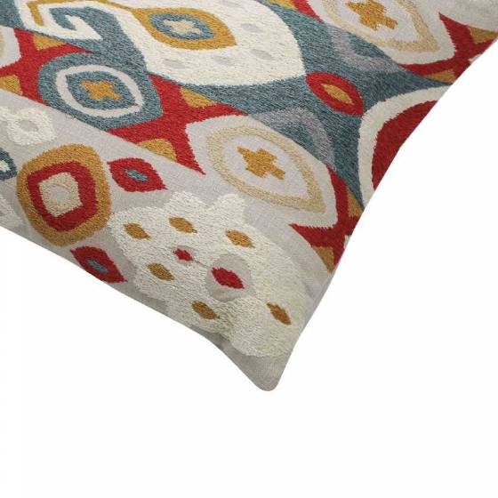 Multi Ikat 2 Multicolour Cotton Cushion Cover