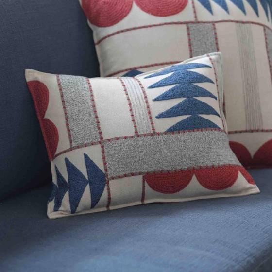 Shapes Small Multicolour Cotton Cushion Cover