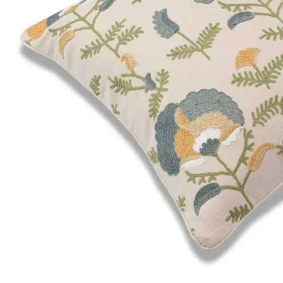Iris Fleur Cotton Almond Multi Cushion Cover
