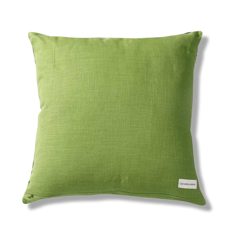 Botanica Fern Linen Black Green Cushion Cover