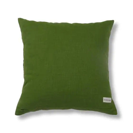 Botanica Linen Natural Green Cushion Cover